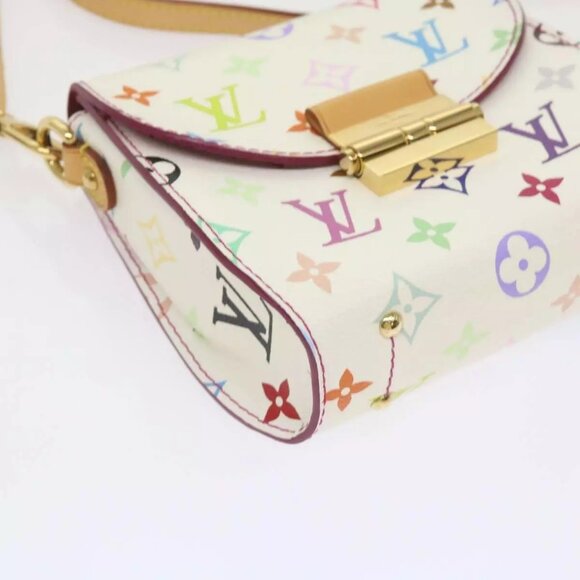 LOUIS VUITTON Monogram Multicolor Heart Breaker Bag White LV Auth - Picture 12 of 16